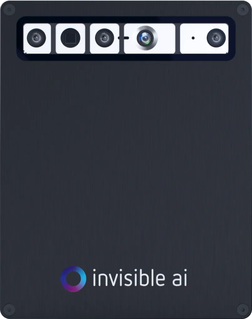 Invisible AI edge device camera